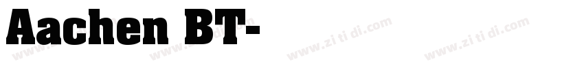 Aachen BT字体转换